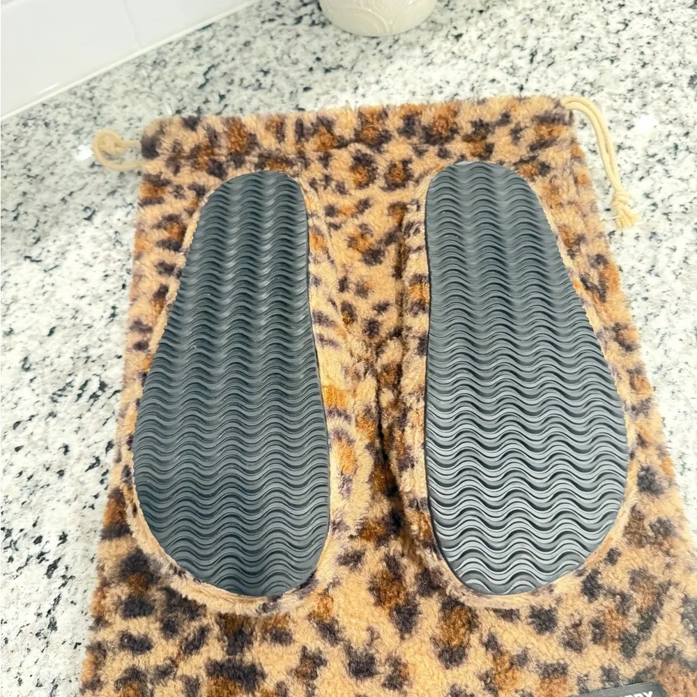 Gold+Vintage Raspberry Hills Cheetah Fur Slides - Picture 2 of 6